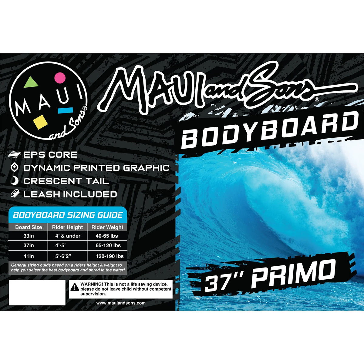 Red Arrow 37 inch Lightweight Bodyboard with Leash K644011