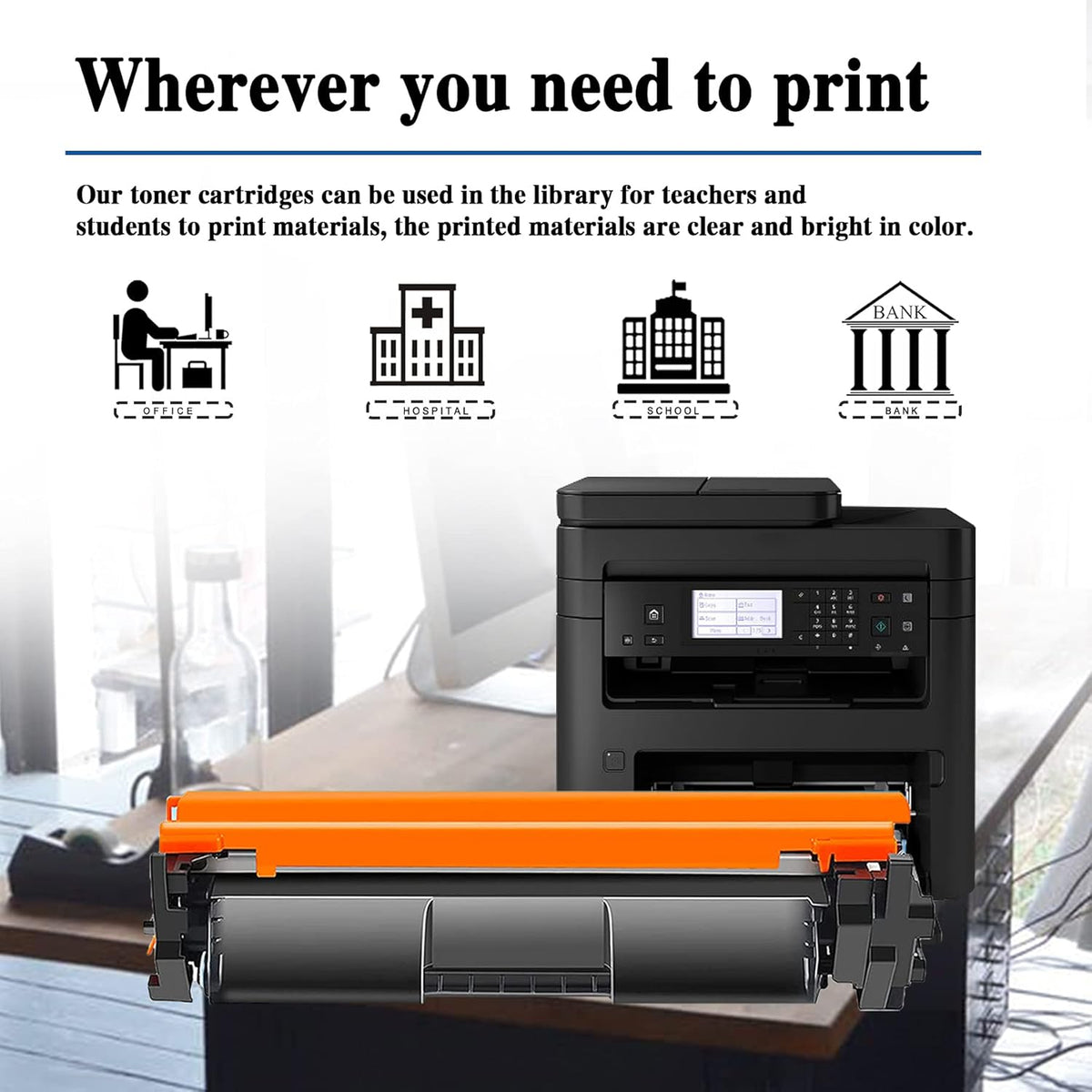Black 5-Pack Compatible Toner Cartridge for ImageCLASS Printer T41504
