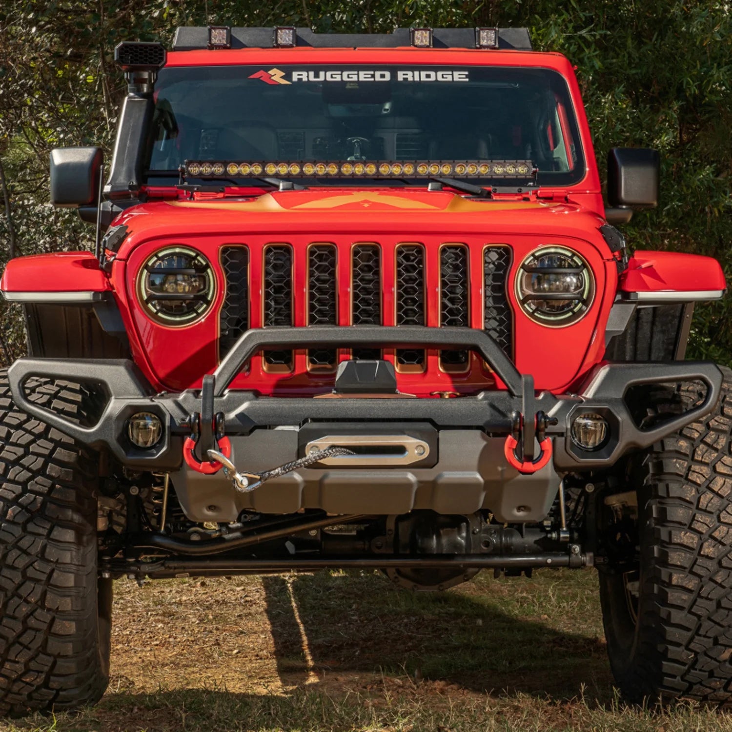 Venator Front Bumper with Overrider and Winch Tray B691