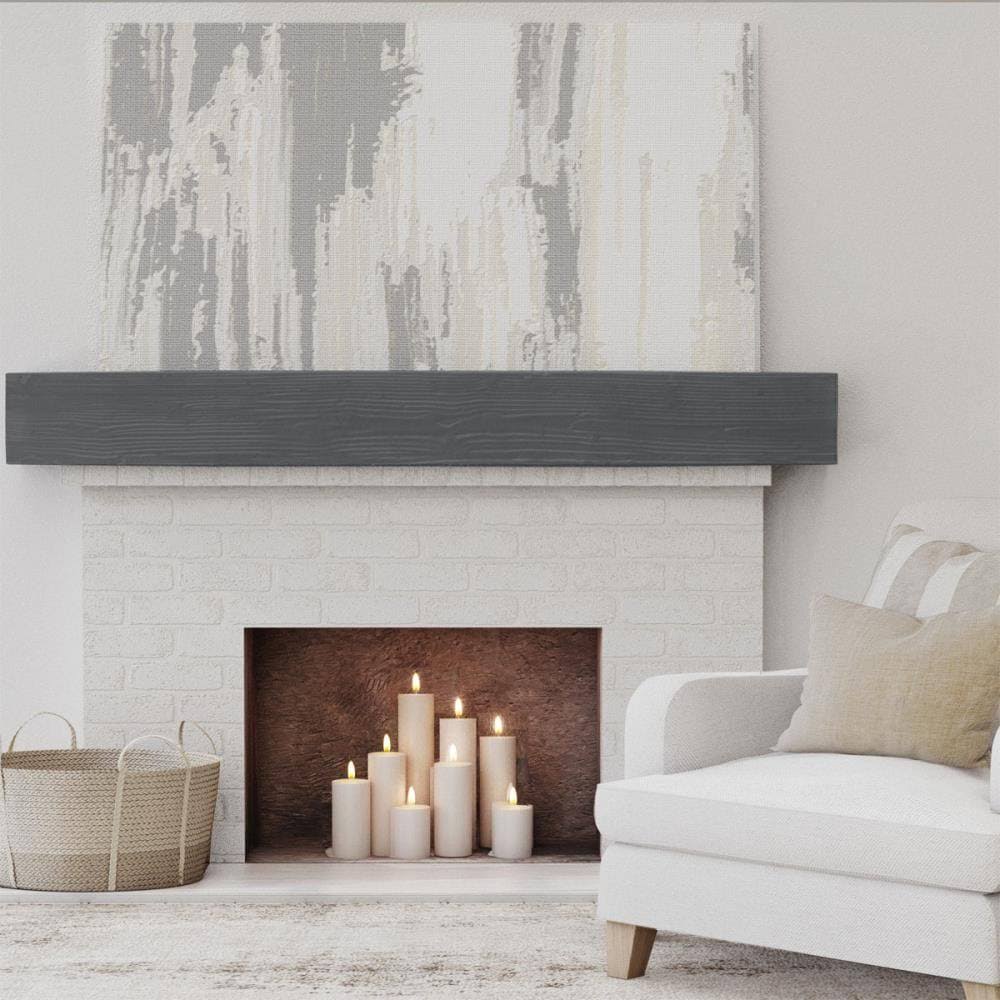Sandblasted Faux Wood Fireplace Mantel O969651