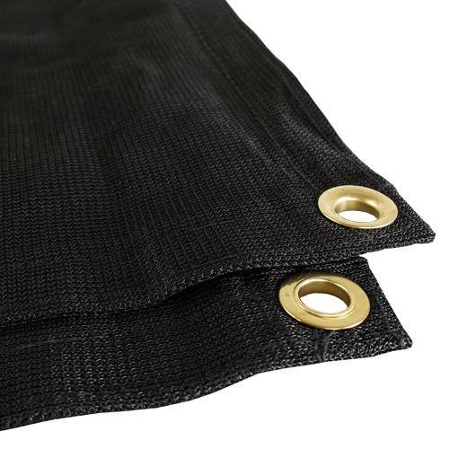 Black Mesh 15x30 Heavy Duty UV Screen Shade Tarp T2409