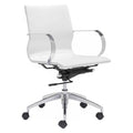 White Mid Back Office Chair I463142