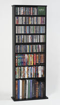 Oak Veneer Multimedia Storage Rack Q77659
