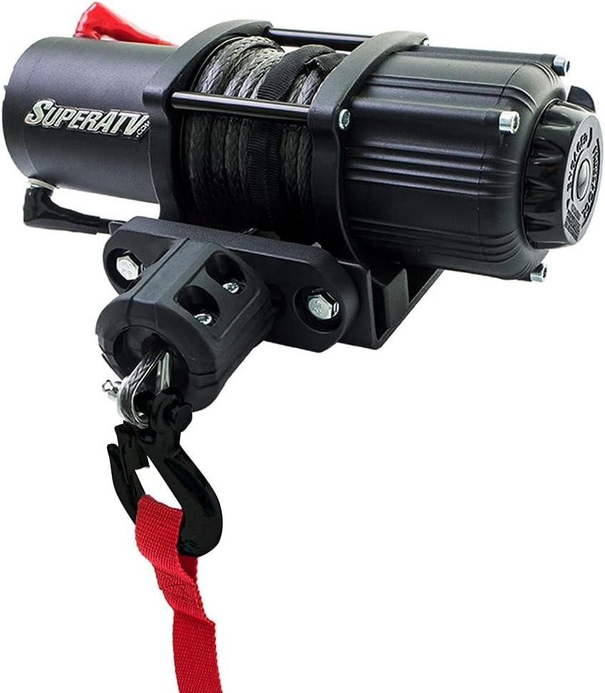 Black Ops Winch with Heavy Duty Winch Mounting Plate, 3/16" Steel Plating, Pack of 2 Q325725