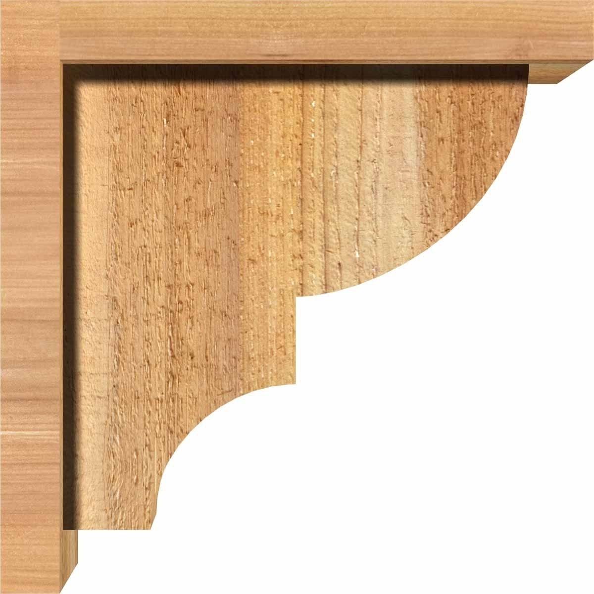 Ridgewood Rough Sawn Corbel with Backplate, Western Red Cedar E6126