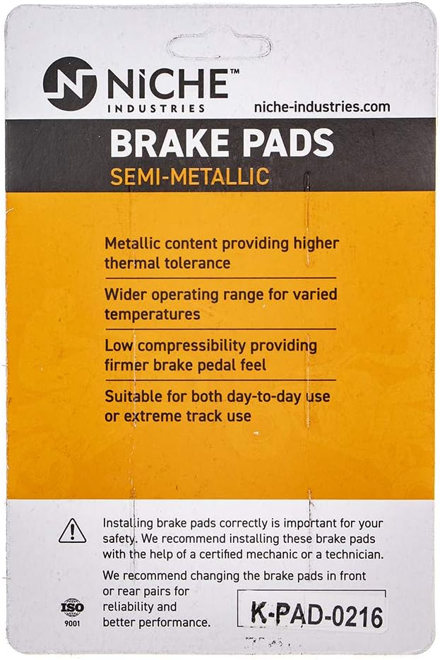 Front Semi-Metallic Brake Pad Set Pack of 2 Z807