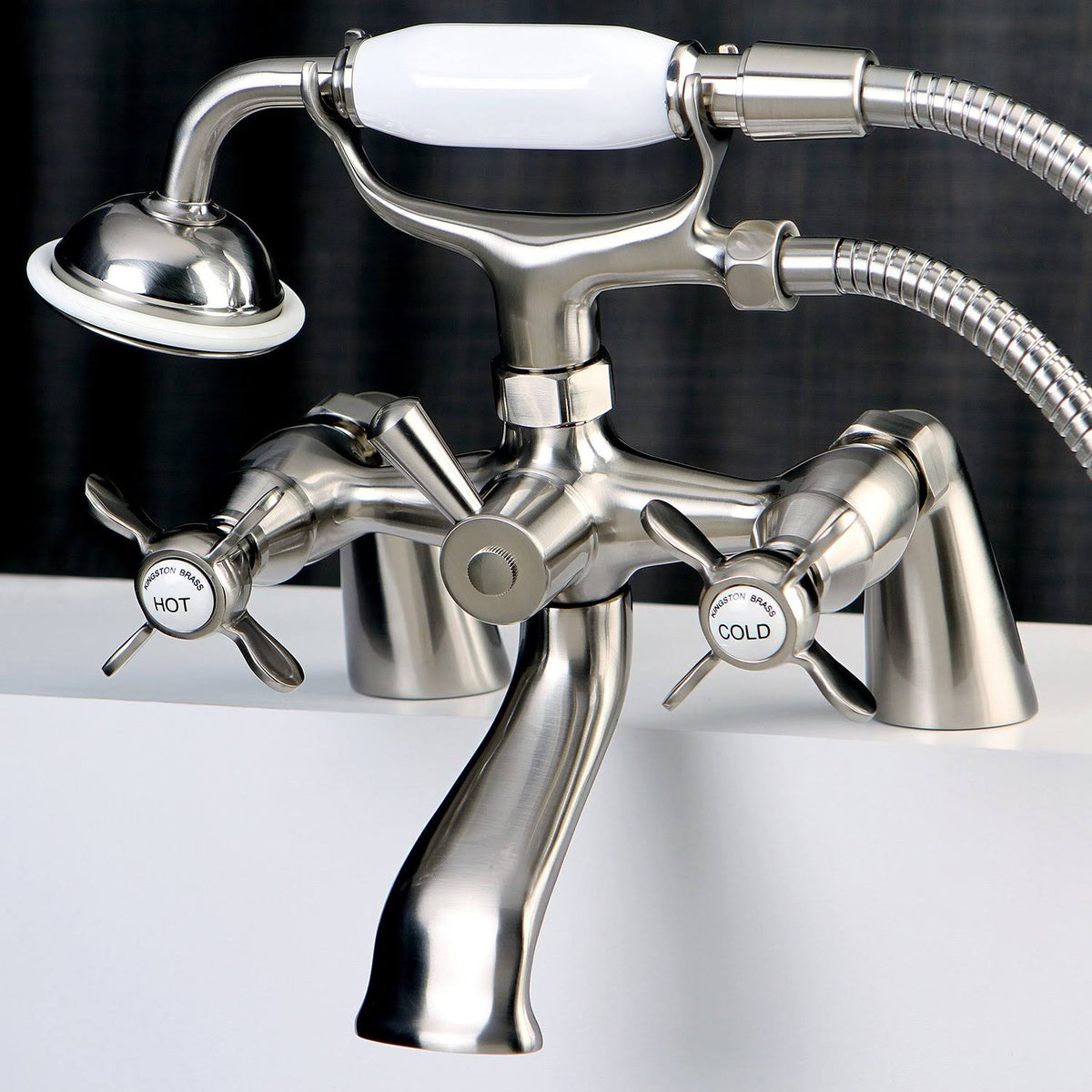 Chrome Clawfoot Tub Filler with Hand Shower W435