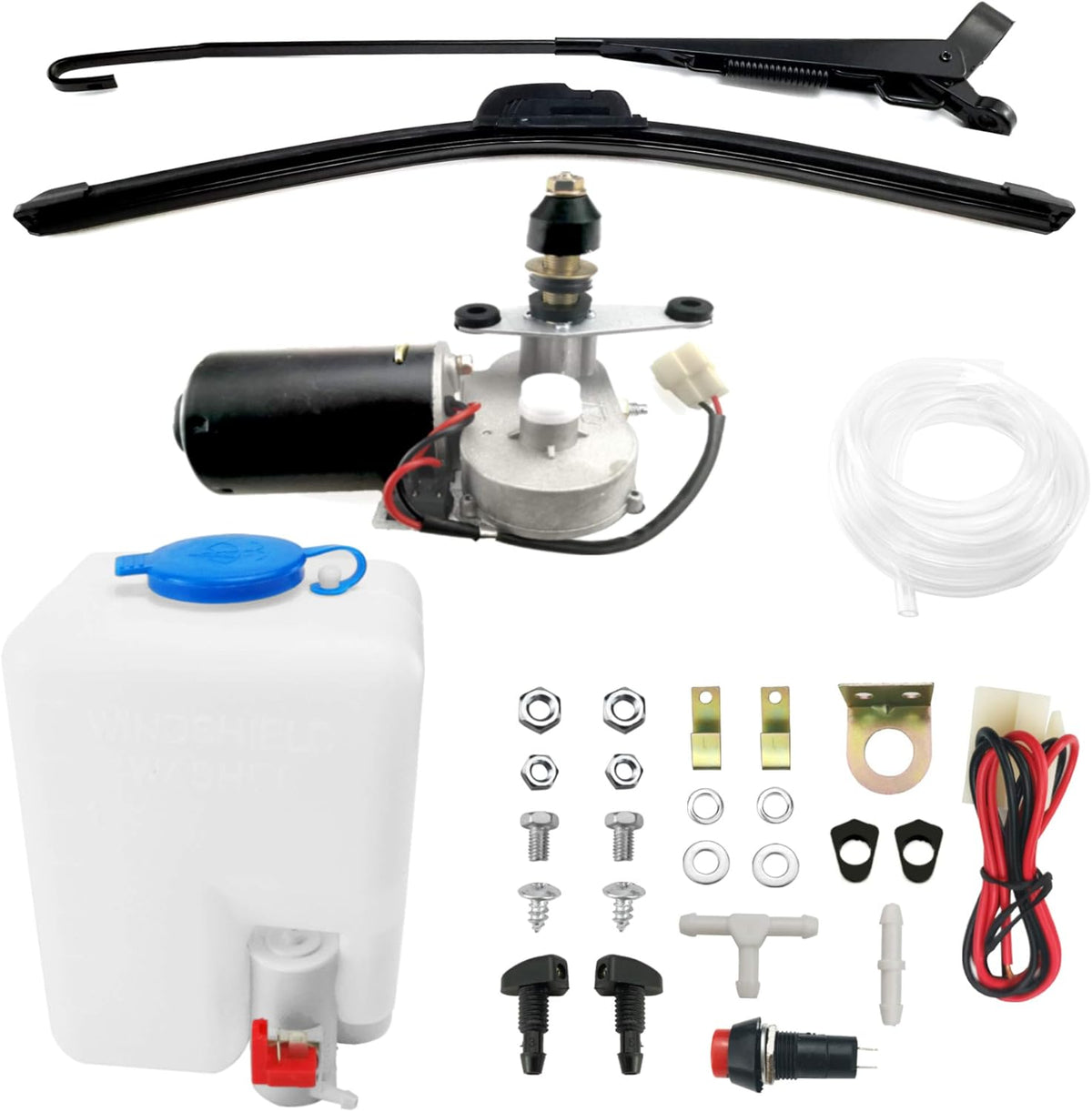 12V Universal Power Wiper Kit with Washer Pump Kit J43153