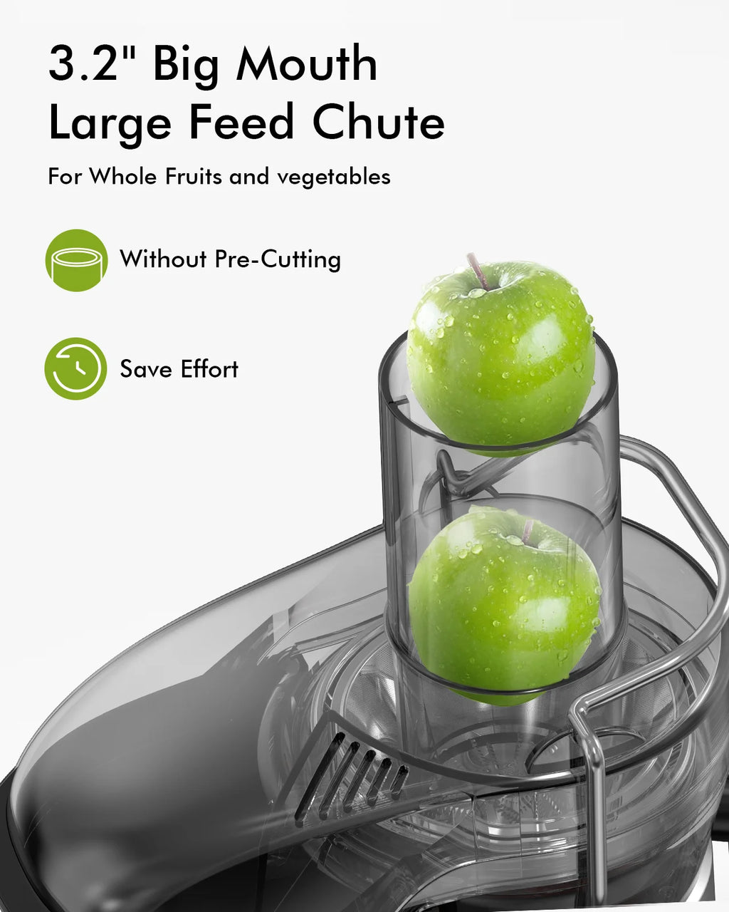 Centrifugal Juicer Machine, 1000W, Large 3.2'' Chute M585
