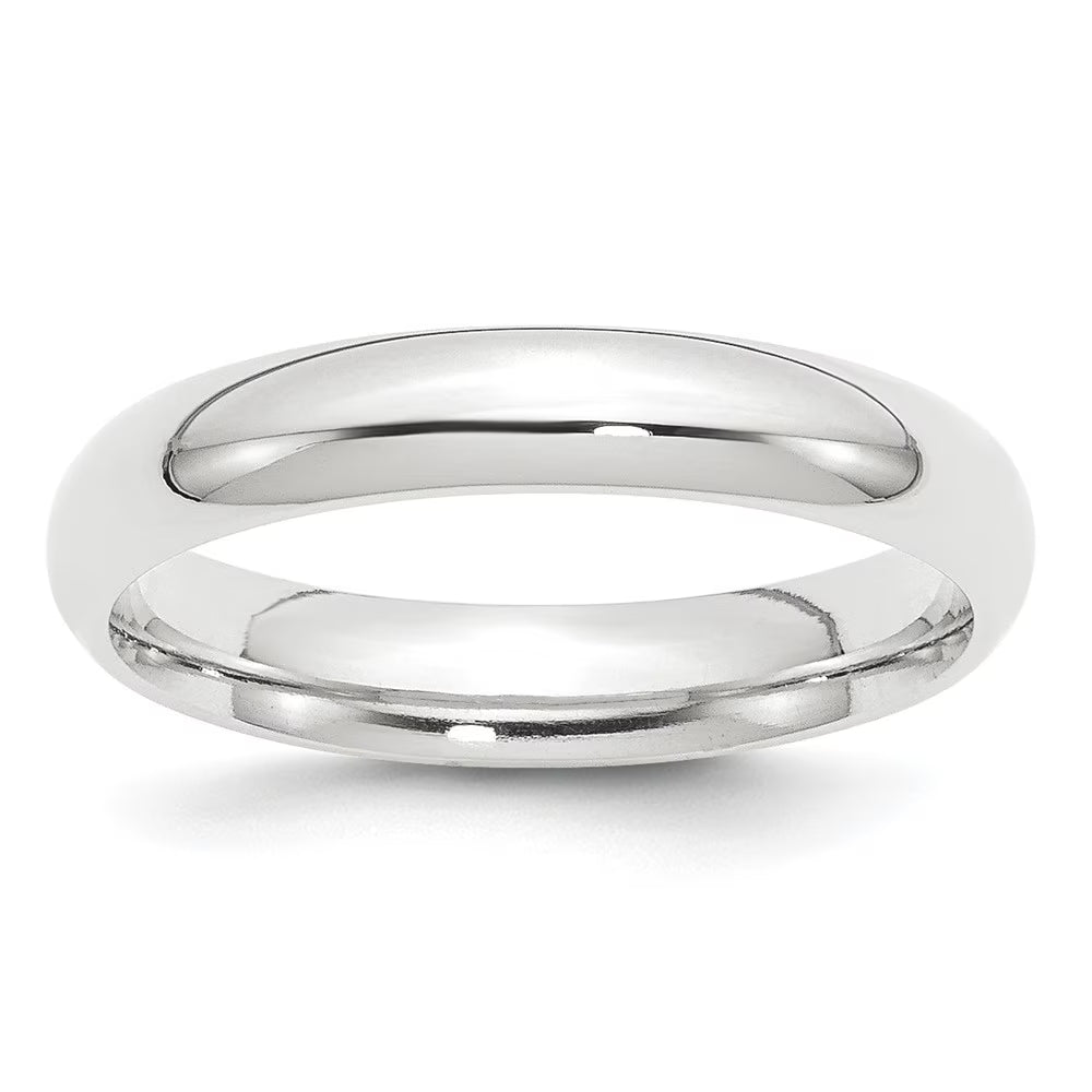 Platinum 4mm Comfort-Fit Wedding Band Size 10 N579