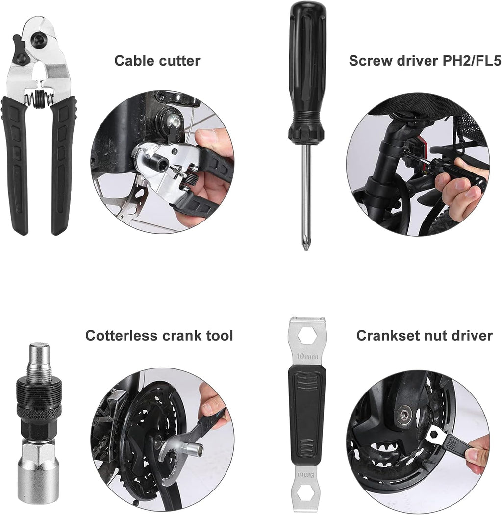 30 Piece Bike Repair Tool Kit with Storage Case V34423