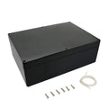 ABS Plastic Electrical Project Case Power Junction Box Black 10.4 x 7.2 x 3.7 Pack of 1 X981