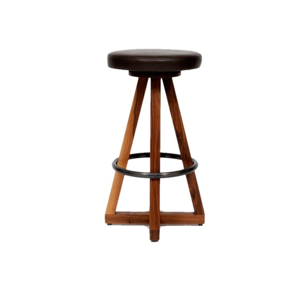 Bleached White Oak Stool B3001