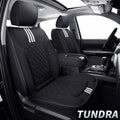 Black Faux Leather Waterproof Full Set Seat Covers with Center Console Cover J6549