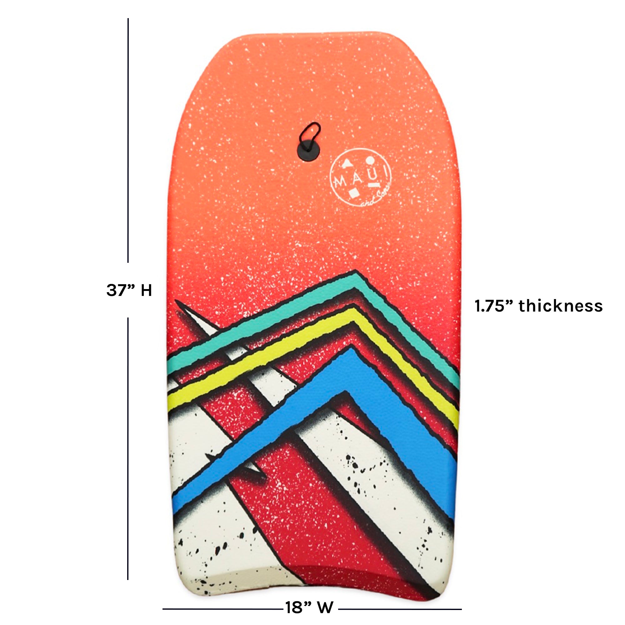 Red Arrow 37 inch Lightweight Bodyboard with Leash K644011