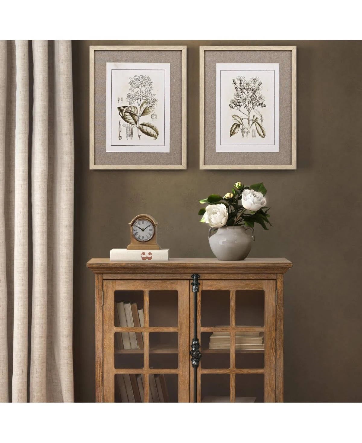 Tinted Botanical Linen Mat 2 Piece Set R8896