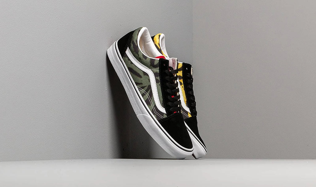 Multi/Black Tie Dye Old Skool Shoes T8028