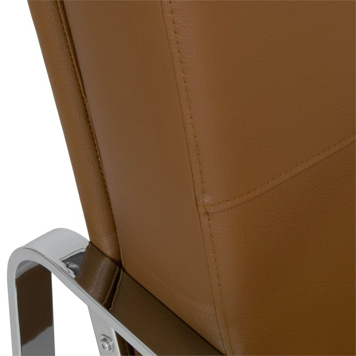 Caramel Brown 2-Piece Accent Chair and Ottoman Set D6527