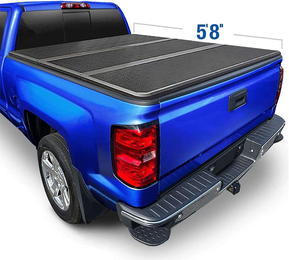 Black Soft Tri-Fold Truck Bed Tonneau Cover G754256