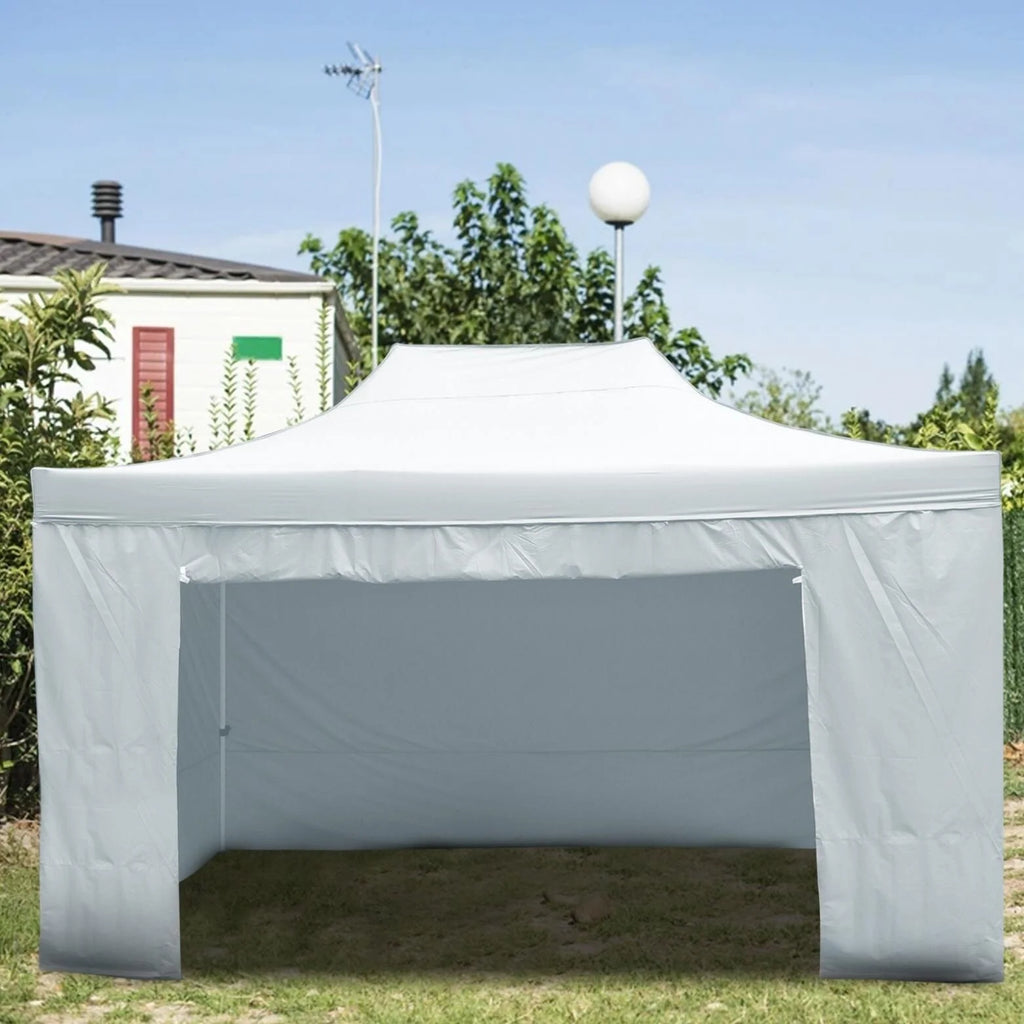 Silver Commercial Tent with 6 Removable Sidewall U9439