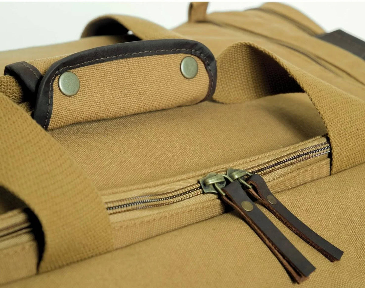 Coyote Brown Canvas Long Weekend Bag Y82118