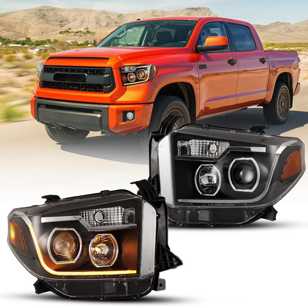 Projector LED Headlights Set for 2014-2017 Toyota Tundra O9598