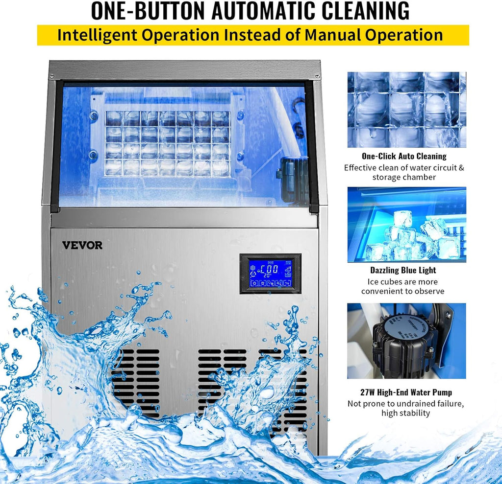 110V Commercial Ice Maker with Stainless Steel Construction A341209