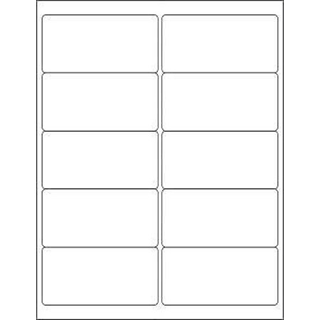 10000 Pack Blank Laser Labels 4x22 x 2x22 (10-up) L31272