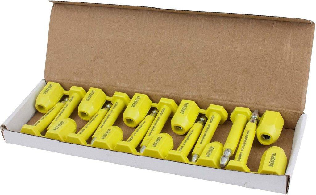 10 Pack (100 Pcs) Bolt Seal for Cargo Containers and Truck Trailers D4351