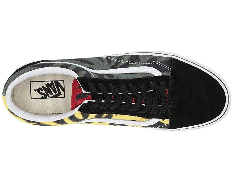 Multi/Black Tie Dye Old Skool Shoes T8028