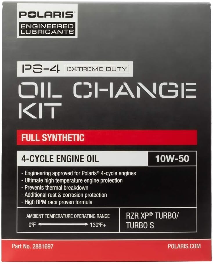3 Quarts PS-4 Extreme Duty Engine Oil and 1 Oil Filter Pack of 2 K536