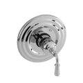 Gloss Black Thermostatic Trim Plate with Handle Z855