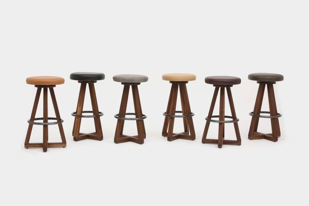 Bleached White Oak Stool B3001