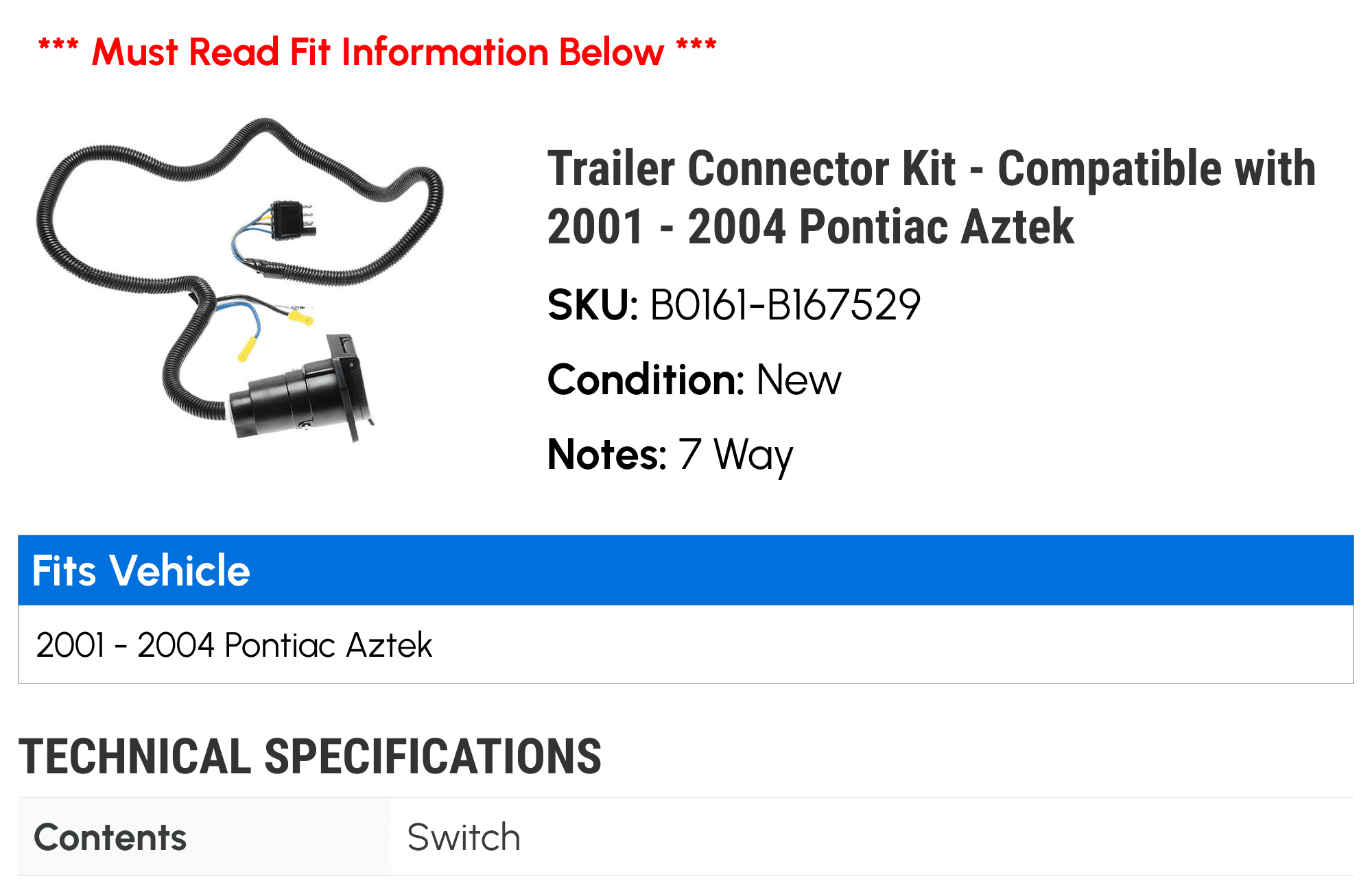 Trailer Connector Kit J919