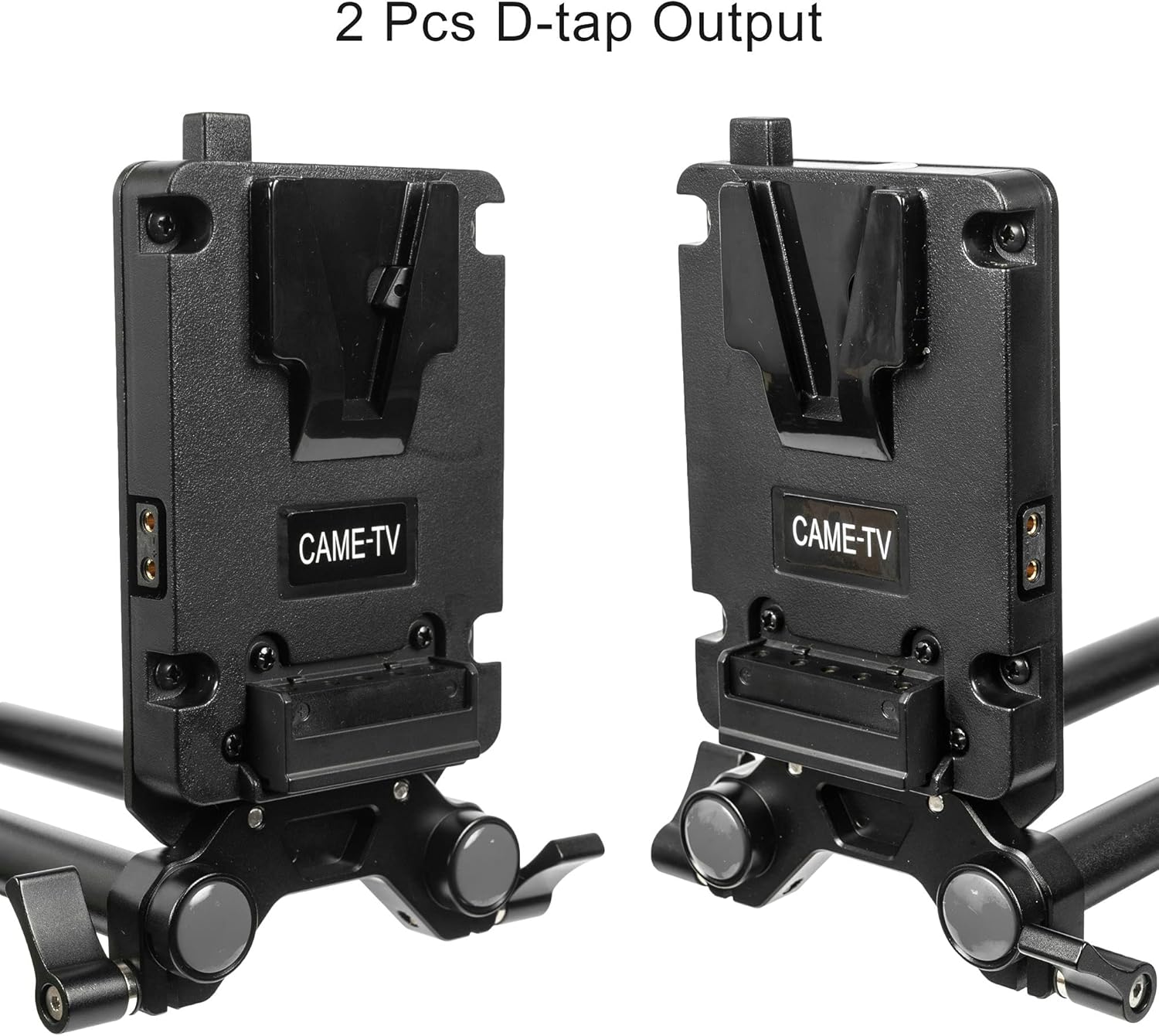 Mini V-Mount Battery Plate with 2 D-tap Outputs 15mm Rod System E5869