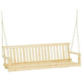Swing Seat with Chains in Unfinished Cypress Y2919