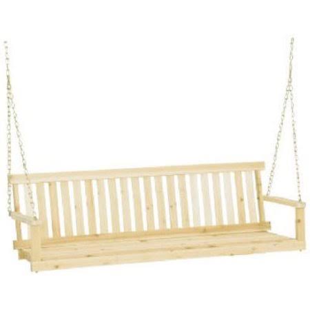 Swing Seat with Chains in Unfinished Cypress Y2919