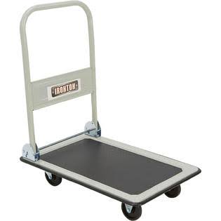 Folding Platform Truck, 330-Lb. Capacity, 29in.L x 19in.W, 4in. Casters C47063