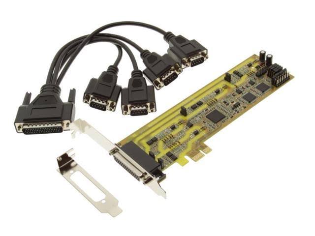 Quad Port Serial RS422/485 PCIe Card with DB44 Cable B4847