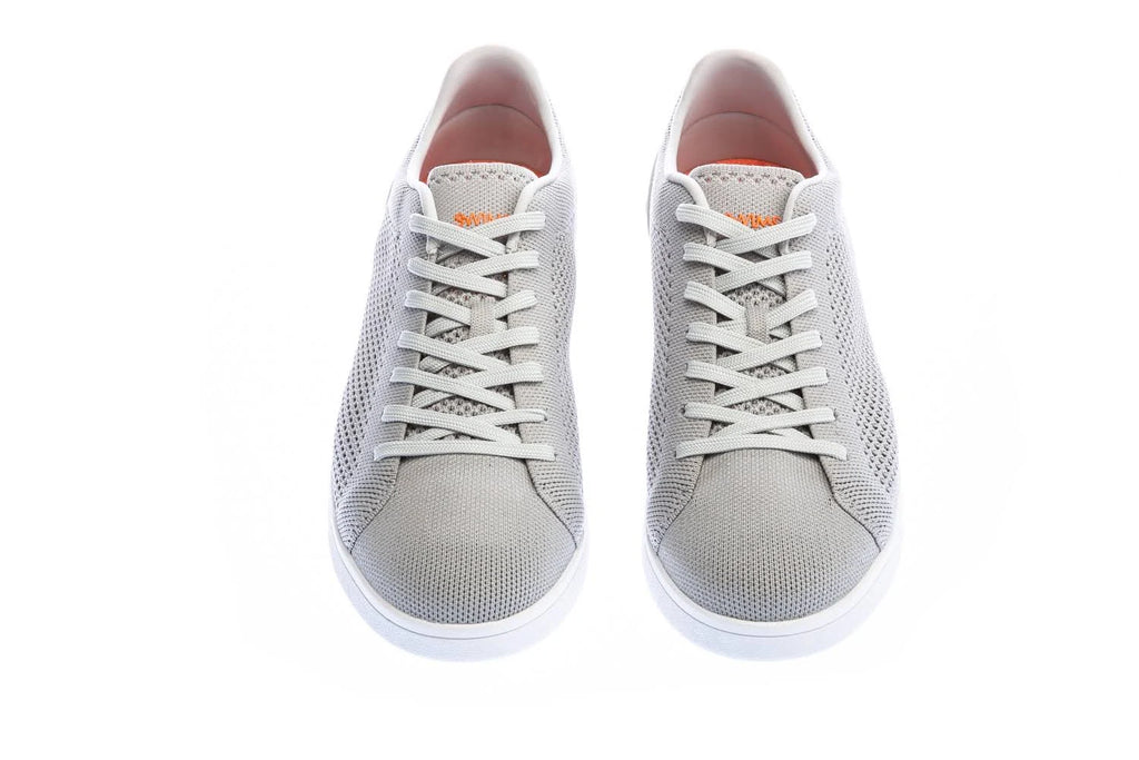 Light Grey/White Tennis Knit Trainers S33896