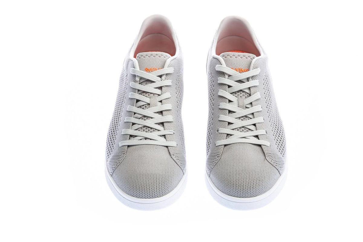 Light Grey/White Tennis Knit Trainers S33896