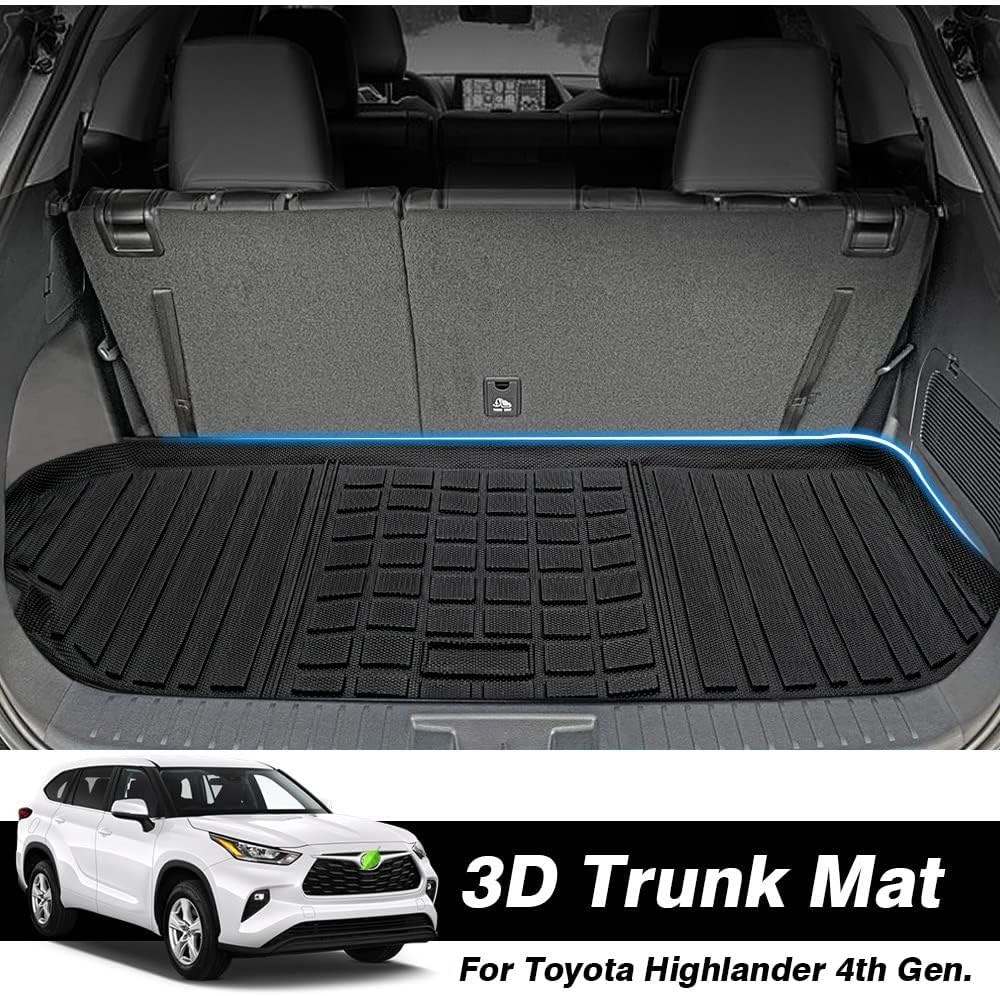 Black Pack of 2 Cargo Mat for Toyota Highlander S1402