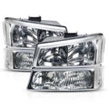 Chrome Housing Headlight Clear Signal for Chevy Silverado Avalanche V523154
