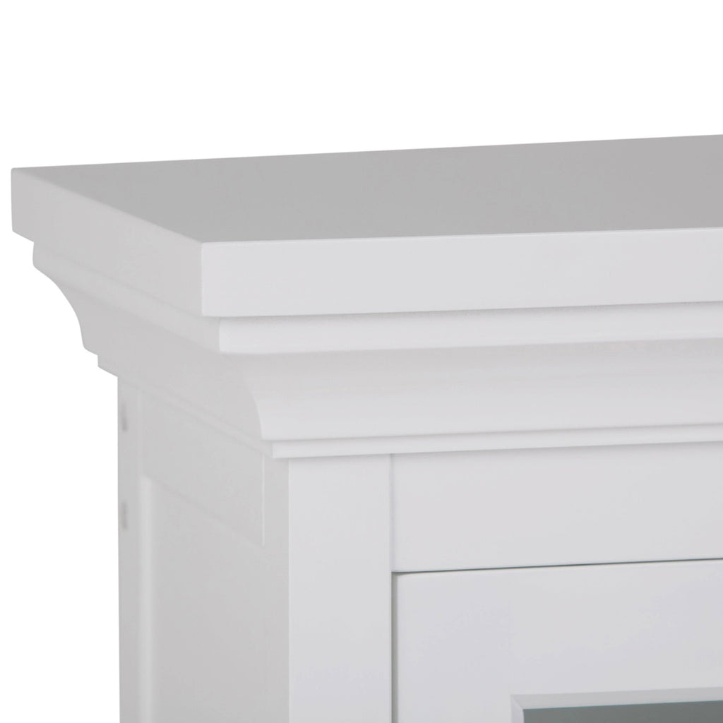 White Two-Door Bathroom Wall Cabinet C683