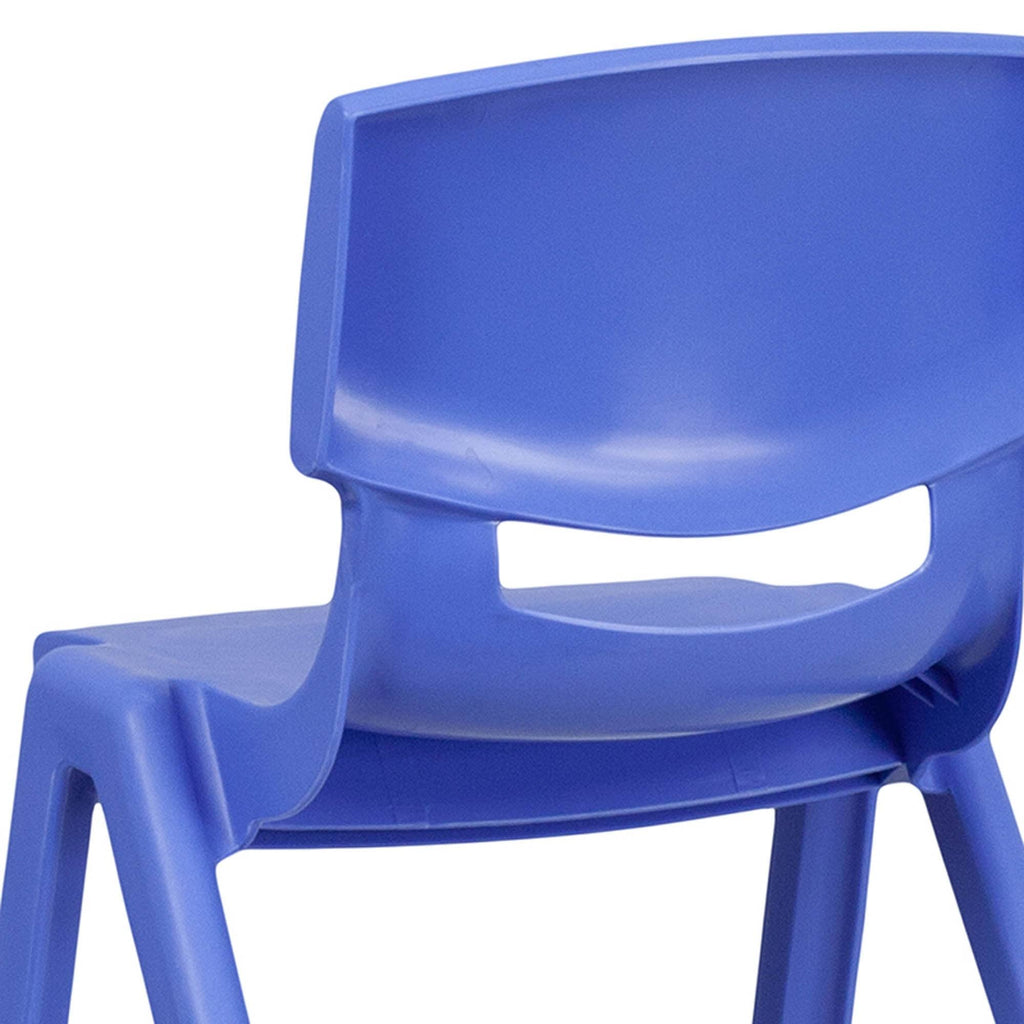 Blue Plastic Stackable School Chair, 4 Pack J671