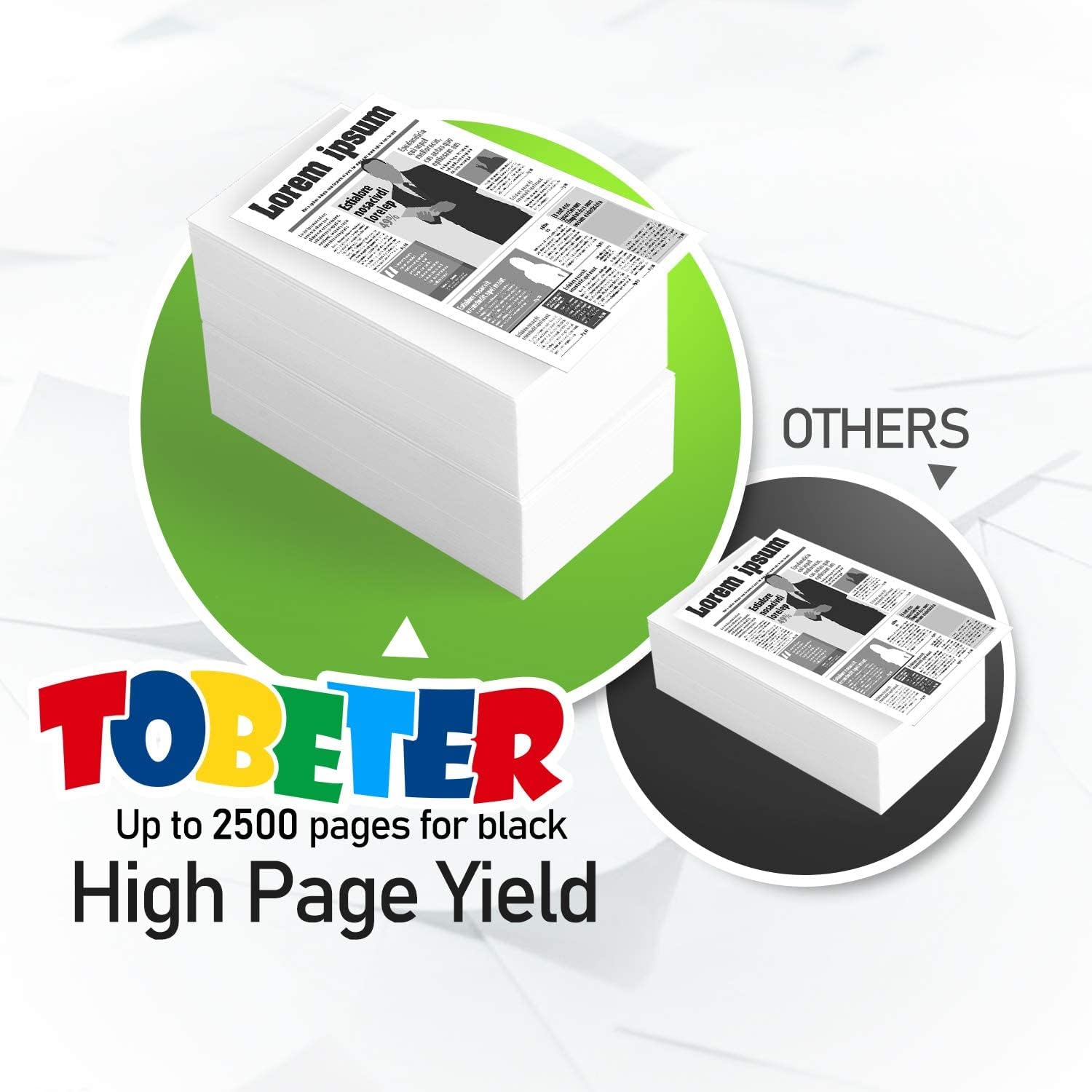 Remanufactured Toner Cartridge for Lexmark 51B1000 Printer (1Pack) Pack of 2 T551885