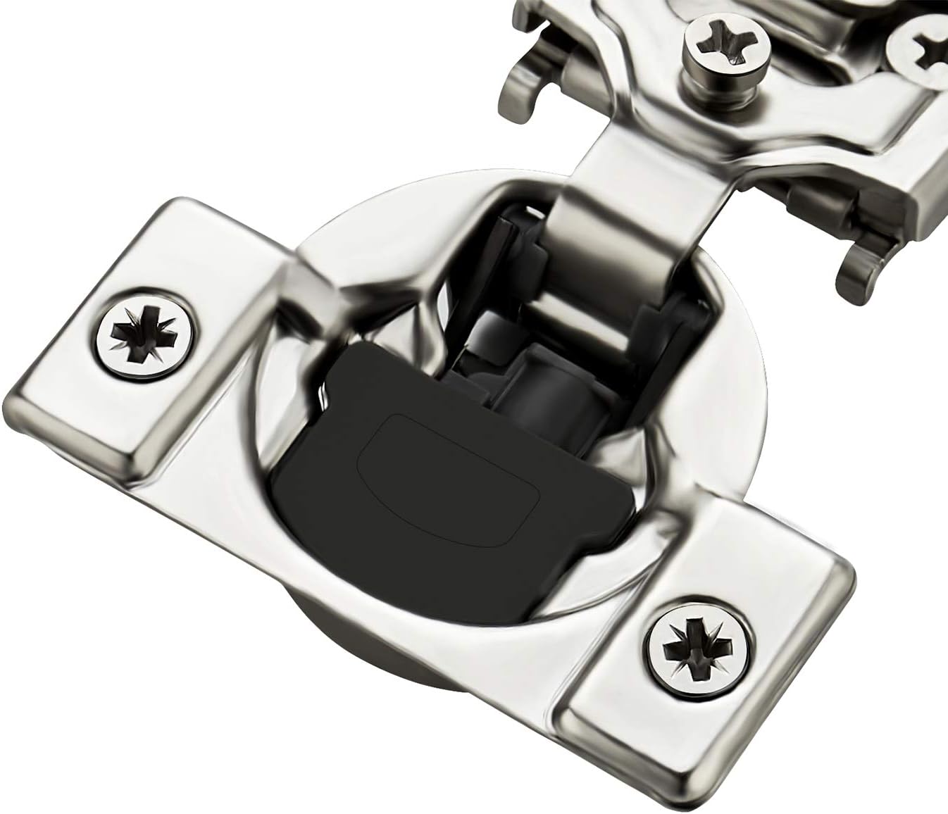 62 Pack 31 Pairs 1/2 inch Overlay Soft Close Satin Nickel Stainless Steel Concealed Hinges C519