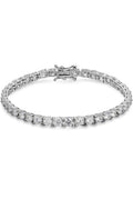 7MM 925 Sterling Silver Cubic Zirconia Tennis Bracelet Y337