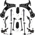 Front Lower Control Arms Ball Joints Sway Bars Tie Rods for 2007-2011 Toyota Camry D767910