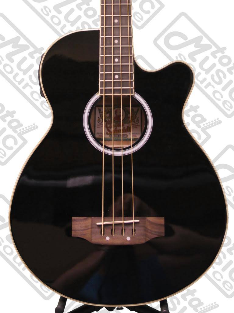 Black Acoustic-Electric Bass with Gig Bag L268